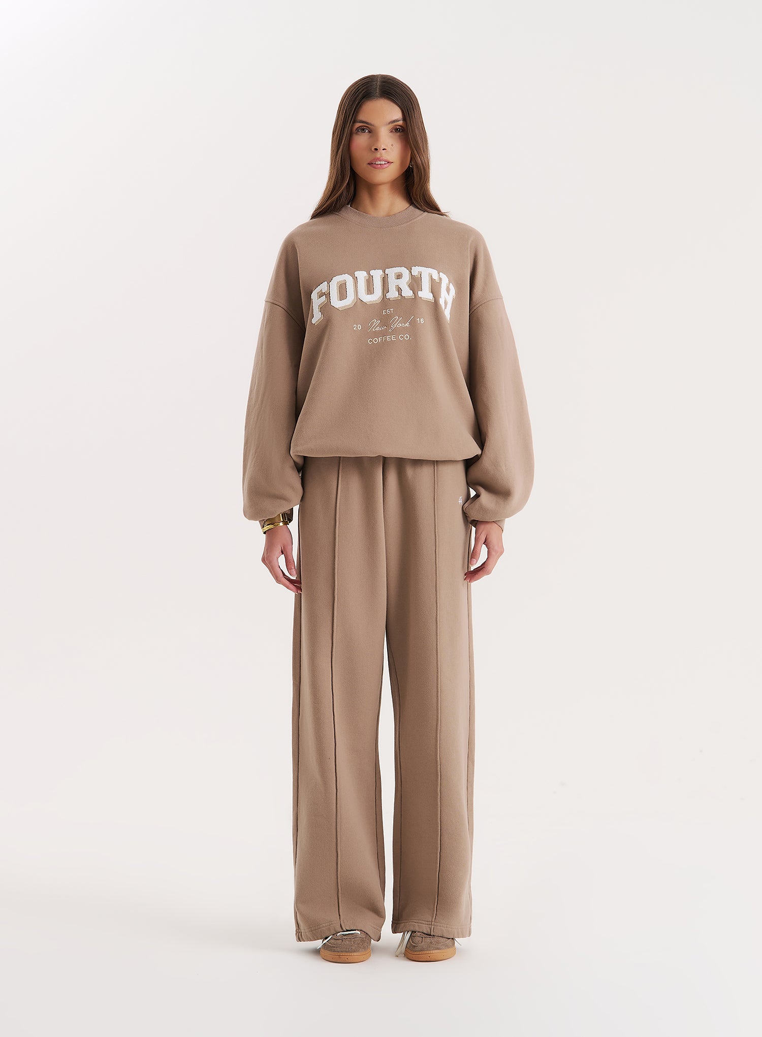 Mocha Fourth Branded Sweatshirt